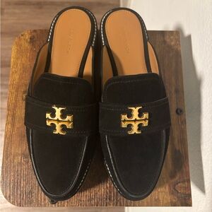 Tory Burch Black Mini Everly Suede Slide
